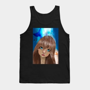 Mermaid big eyes Tank Top